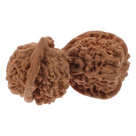 KOMBIUDA 2pcs Walnut Hand Massage Balls for Acupressure Therapy and Muscle Tension Relief for Home Office Use