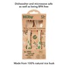 Nuby Eco-Friendly Natural Rice Husk Spoon and Fork Set- 2