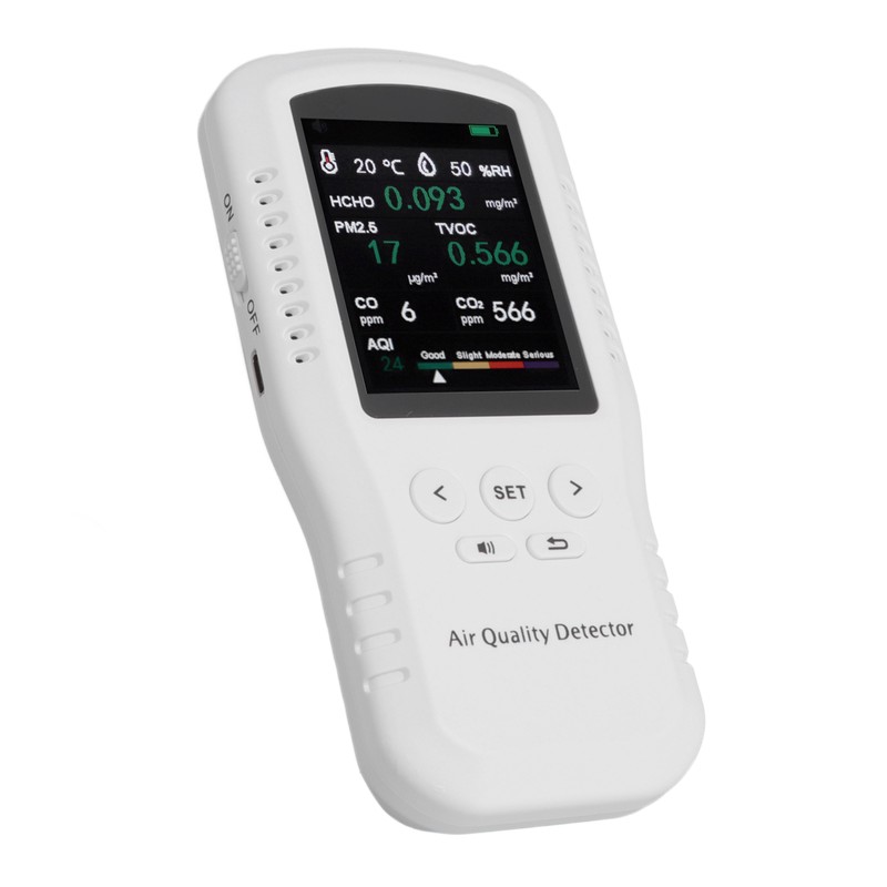 USB Air Quality Tester High Accuracy with 3.2in LCD PM2.5