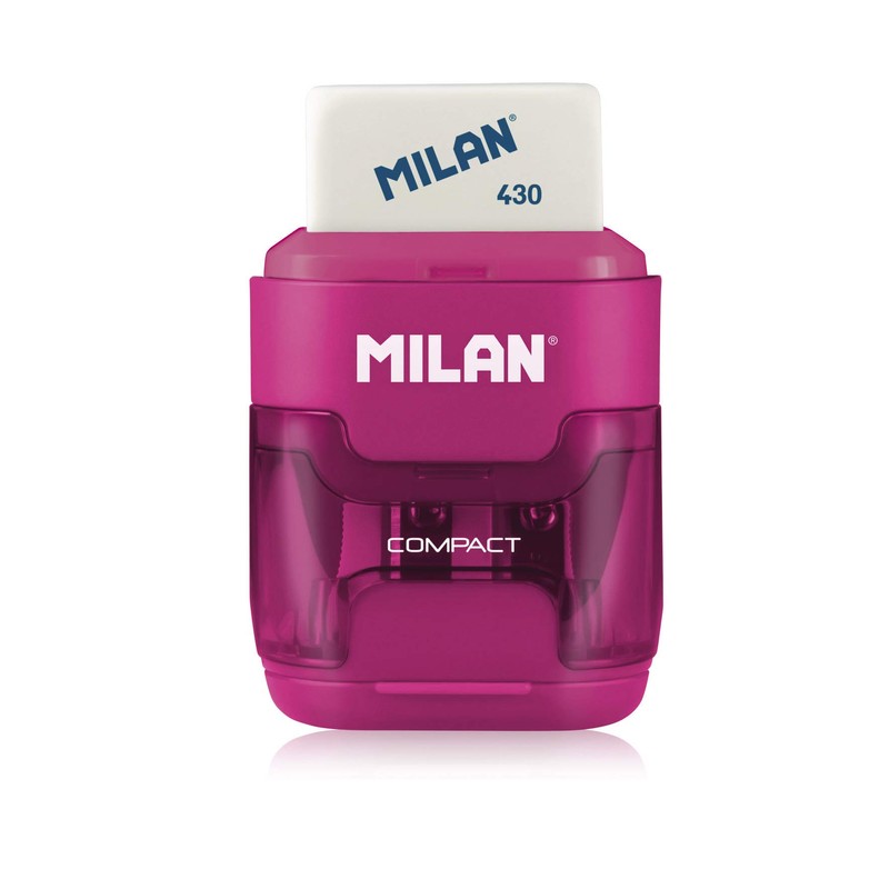 MILAN 151008 2 in 1 Sharpener and Eraser - Assorted