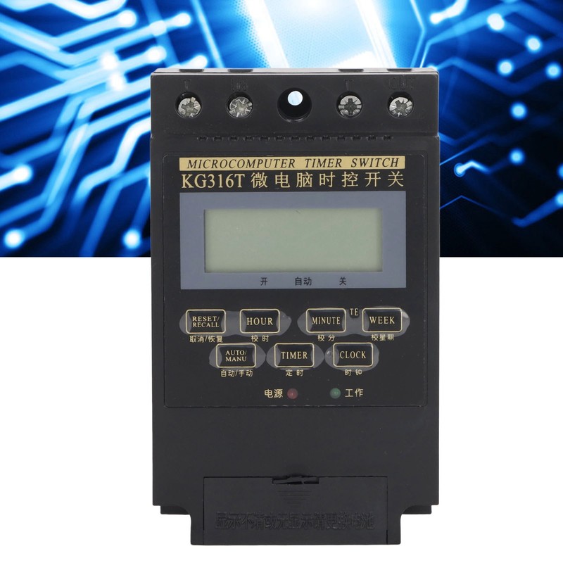 Time Switch Mechanical Timer Auto Controller Power Off Memory 25A