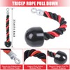 Triceps Rope Nylon 33 cm Triceps Rope with Non-Slip Handles