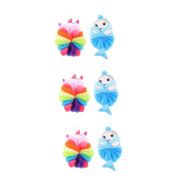 FOMIYES 3sets Practical Bath Sponge Loofah Shower Scrubber for Body