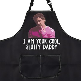PXTIDY Apron - I Am Your Cool Apron Ca - Letter Print - Unisex - One Size Fits All - Waterproof - 2 Pockets - Fashion - Women