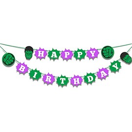 Seyal® Hulk - Pancarta de feliz cumpleaños