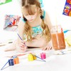 100 Pieces Small Flat Paint Brushes Art Paintbrushes Flat Top