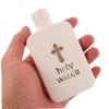 iplusmile 4pcs Decorative Holy Water Bottles Cross Pattern Vials for