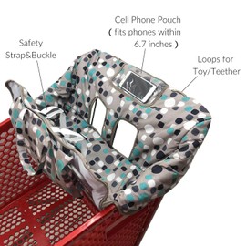 PandaEar Soft Shopping Cart Seat Covers for Baby
