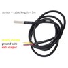 CANADUINO® Digital Temperature Sensor DS18B20 with Wire 1m, Watertight