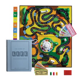 WS Game Company The Game of Life Vintage Bookshelf Edition Board Game Fabric-Wrapped Book Box, 1960-Inspired Gameplay, Collectible Classic for 2-6 Players, Ages 9+