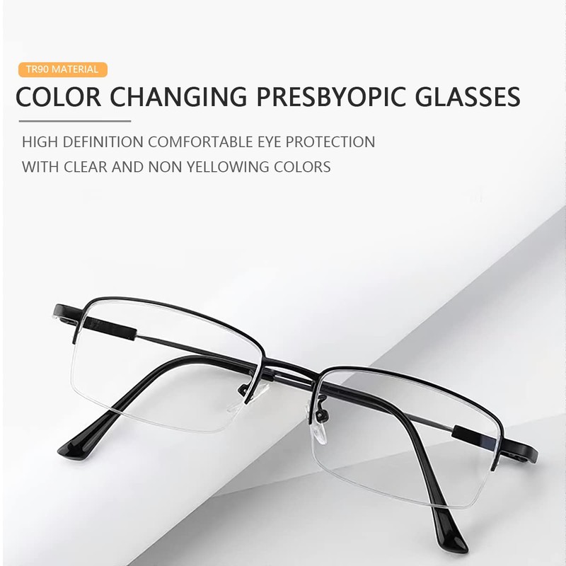 Vepiant Photochromic Progressive Multifocus Reading Sunglasses UV400 Protection Multifocal Trifocal