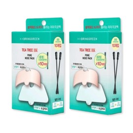 Bring Green Nose Pack Mild Tea Tree Cica Pore Nose Pack 5 Sheets 2 / 브링그린 코팩 순한 티트리 시카 포어 코팩 5매입 2개