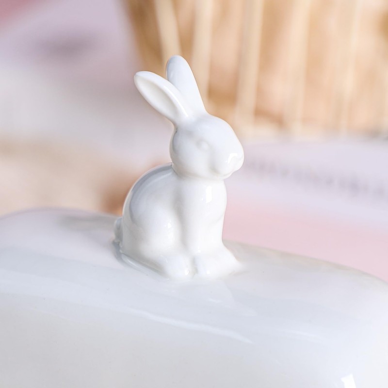 Bicuzat Ceramic Butter Dish with Lid Butter Keeper Butter Plate