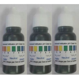 Unbranded Universal pH indicator drops, test water Acidity, Neutral or Alkaline level 15ml - 3