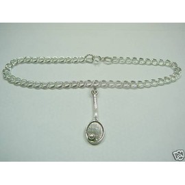 Sterling Silver Tennis Bracelet,  8" Length