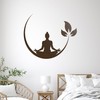 Vinyl Wall Decal Yoga Room Buddha Silhouette Meditation Room Buddhist
