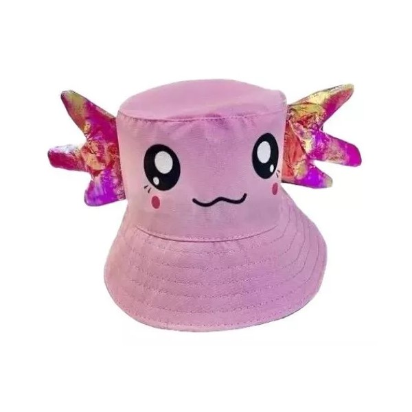 KFMX Gorro Bucket Ajolote Kawaii Colores Ajolotito