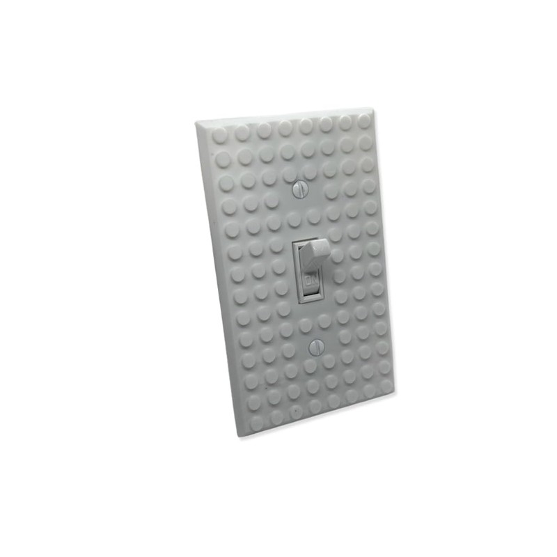Designz3D Brick Wall Plate, Single Toggle Light Switch Cover for