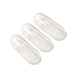 Vivameo 5000 Empty Capsules Hard Gelatine HGK Size 1 Transparent (Tasteless, No Dyes) Empty Capsules with Certificate Pharma Quality
