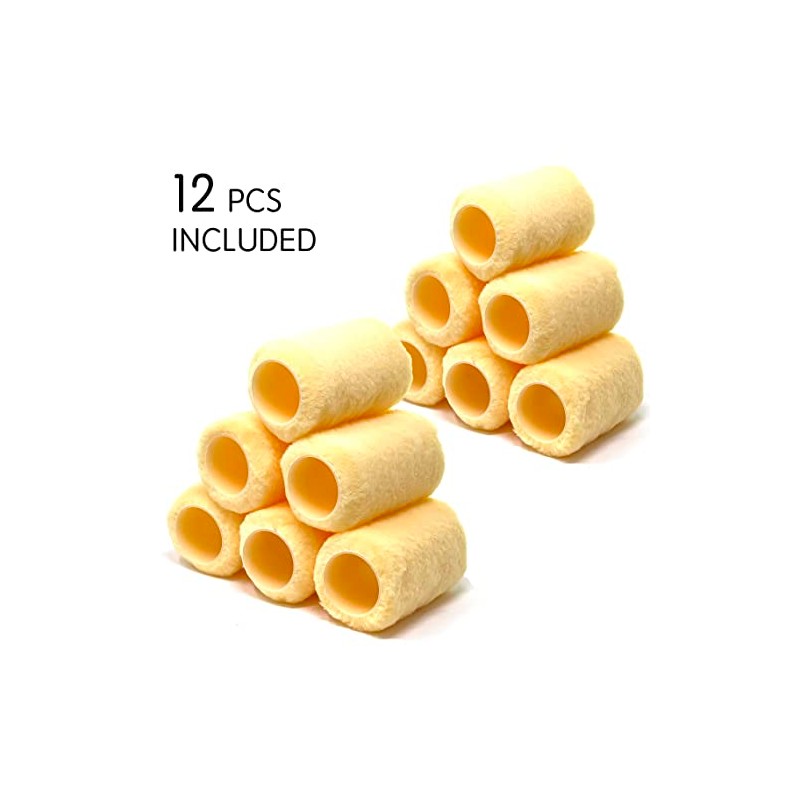 Allgala 12-PC 4 Inch Shedless Roller Covers TH10307