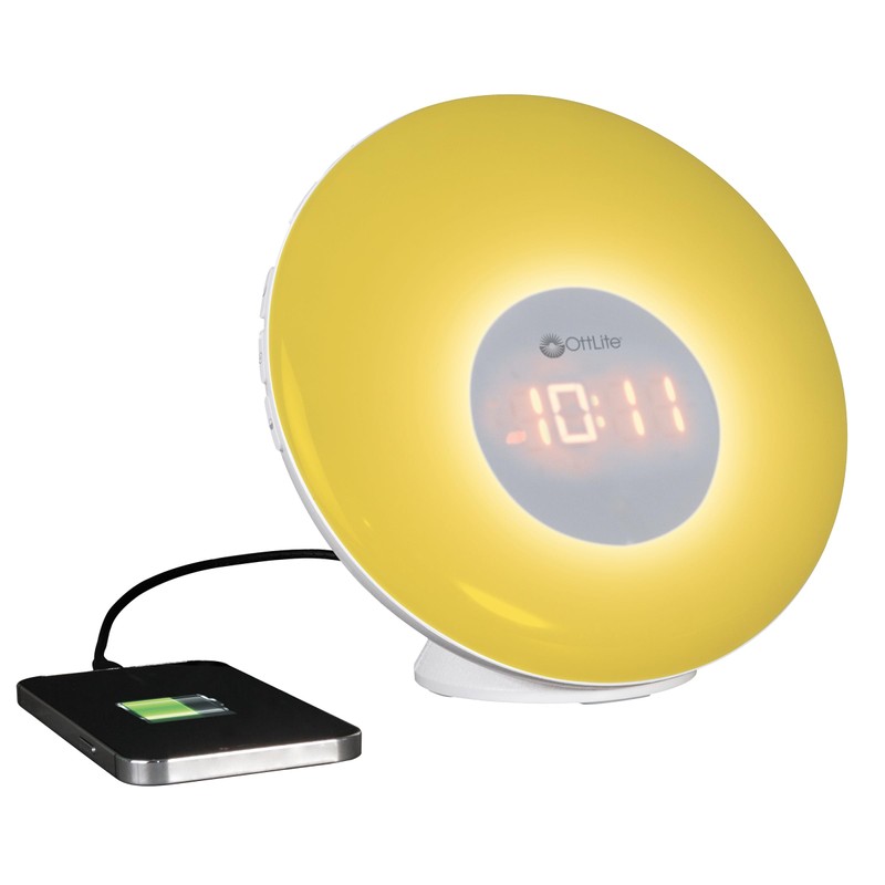 OttLite Wake Up Light with White Noise, Color Changing, Sunrise