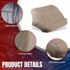 AUTOKAY Driver & Passenger Bottom Seat Cover Oak Tan Fits
