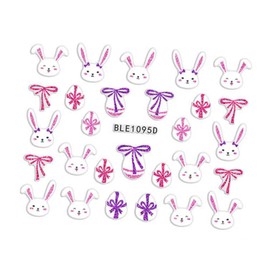 IWOWHERO 10pcs Easter Manicure Decal Easter Nail Art Stickers Decor Puffy Sticker Nail Stickers Easter Nail Art Paste Nail Stickers for Nail Art Manicure Sticker Child Rabbit