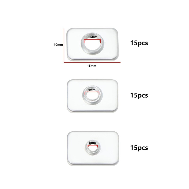 YINETTECH Pack of 45 T-sliding nuts sliding slot nuts carbon
