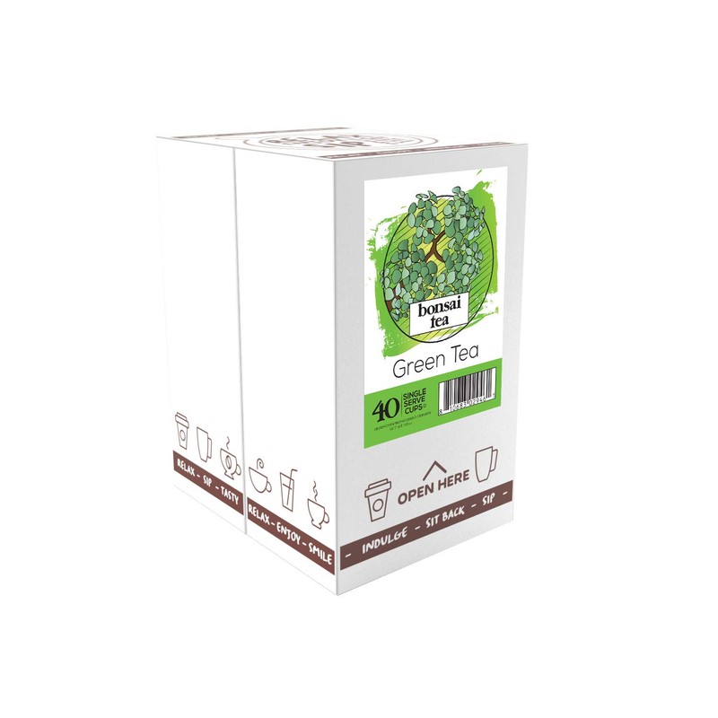 Bonsai Tea Co. Green Tea, Compatible with K Cup Brewers