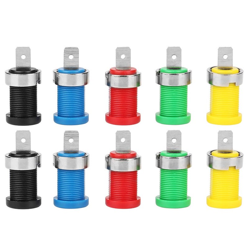 Banana Sockets 4 mm, 4 mm Banana Sockets Panel Mounting