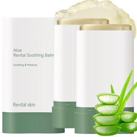 2PCS Aloe Vera After Sun Cream Stick,Organic Aloe Vera Gel for Face&Body,After Sun Lotion Calm Balm with Repairing&Soothing Skin,Aloe Vera Moisturizer Stick Deeply Hydrates,Fast-Absorbing,Cruelty Free