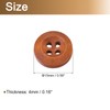 QUARKZMAN Pack of 50 Wooden Buttons, 15 mm (8/15 Inch)