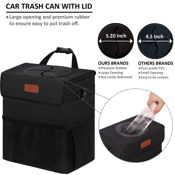 Vankor Vankor Car Trash Can for Car Cute, Car Trash