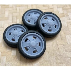 Unbranded Resin 18-inch VW Empi BRM Model Car wheels/Tires 1/24 1/25 scale,Volkswag