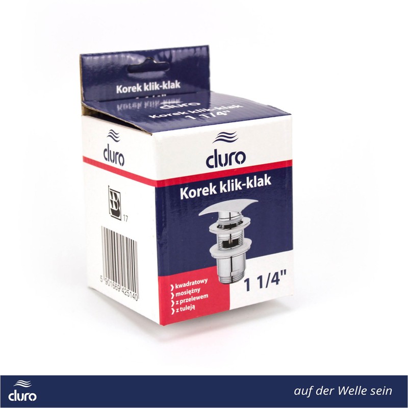 DURO CLICK-CLACK Valve with Brass Sleeve, Effortless Functionality for the