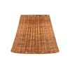 Aspen Creative 32985, Empire Natural Rattan Spider Shade, 6" Top