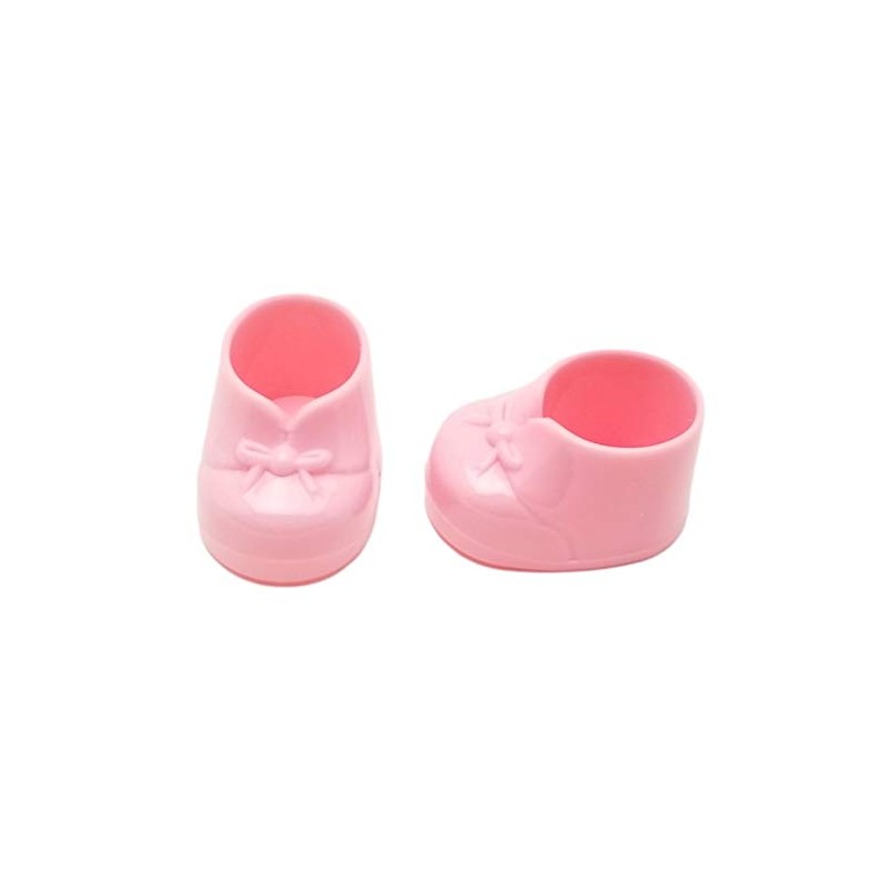 12 Small Baby Booties Plastic Shoes Candy Holders Favors 1.875"