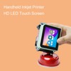 Inkjet Printer with Ink Cartridge LED Touch Screen Handheld Inkjet