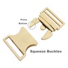 Floyutin 5 pcs Third Adjustment buckle Metal Side Release Buckle