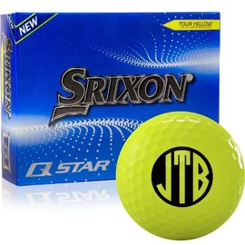 Srixon Q-Star 6 Yellow Monogram Golf Balls