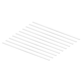 MECCANIXITY 3.3 Borosilicate Glass Stick 7.87" Length 4mm Dia Stir Rod Mixing Tools with Both Ends Round for Lab Kitchen Science 10Pcs