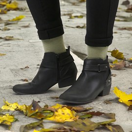 BambooMN Unisex Men and Women's Rayon from Bamboo Wool Blend Athletic Crew Socks for Home, Travel, Work and Sport - Olive Green - 4 Pairs - Large