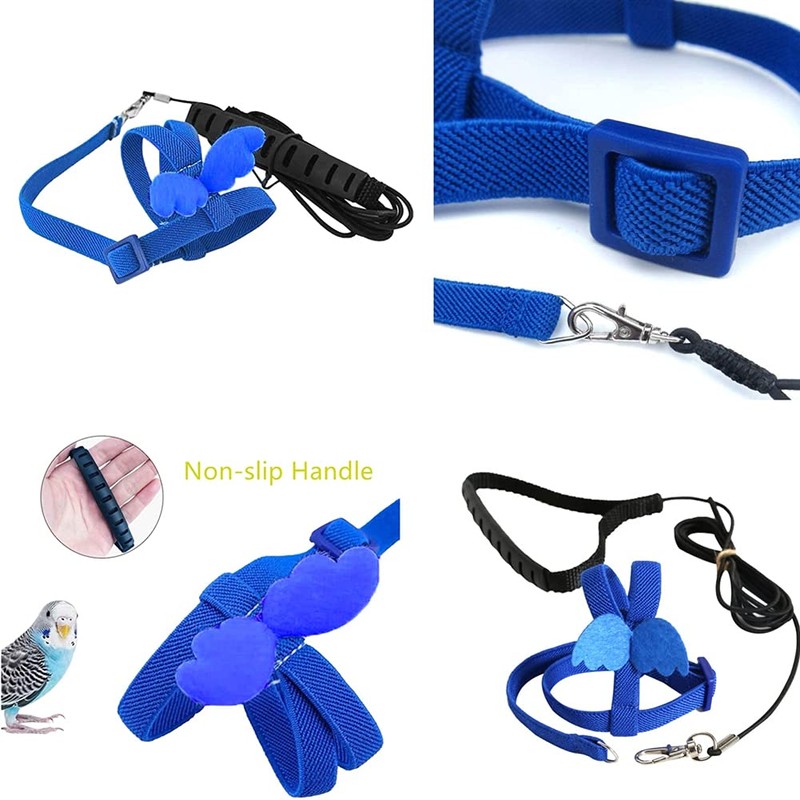 FORZENA Birds Adjustable Harness and Leash, Parrot Outdoor Flying Training