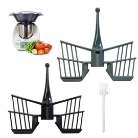 Set of 2 Butterfly Mixing Attachment for Thermomix TM5 TM6 TM31, Butterfly Stirrer for Thermomix Accessories, for Vorwerk Thermomix Food Processor for Preparing Creamy Desserts, Cream and Egg White