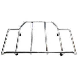 YTSMOTO Tour Pack Luggage Rack Rail Trunk Top Rack Fit for Harley Touring CVO Road King Street Glide Electra Glide Ultra Limited 1984-2023 (Chrome)