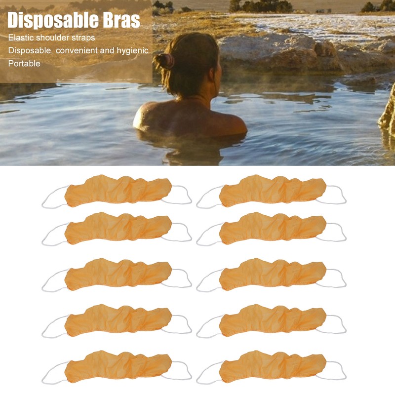 10pcs Disposable Bras Nonwoven General Size Disposable Brassieres for Foot