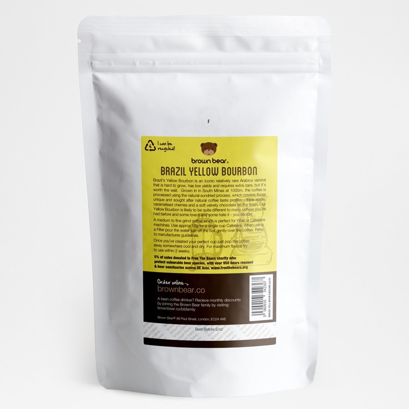 Brazilian Ground Coffee 227g - Brazil Yellow Bourbon Speciality Coffee