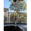 Italian Auto/Vehicle Rosary With Italian Horn (Cornicello) Charm (Silver plain