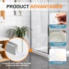 200 Pcs 0.040" X1/4" x 2" Clear Setting Blocks for