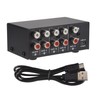 Aswalling 1 in 4 Out Stereo Signal Source Splitter Audio